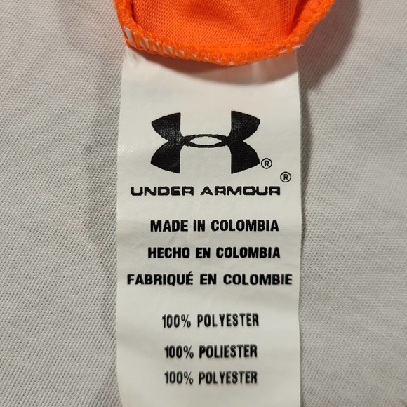 Under Armor 3-6 Months Onesie Bodysuit Beast Mode Short Sleeve Orange - Picture 6 of 10